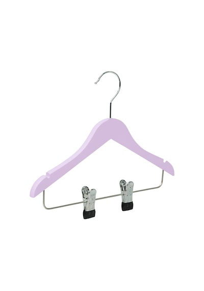 Nyn Ahşap KS/ÇM 3-7 Yaş Mandallı Çocuk Askısı Pembe Renk 4 Adet Pembe