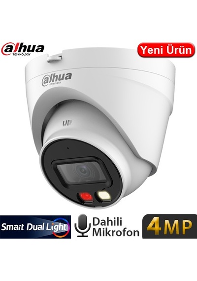 Dahua Ipc-hdw1431v-sa-0280b-s6 4mp 3.6mm Sesli 256gb Sd Destekli Ip Dome Kamera-30mt.