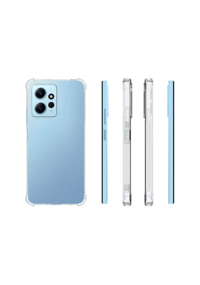 Xiaomi Redmi Note 12 4g Kılıf Darbe Önleyici Anti Shock Özellikli Kamera Korumalı Silikon Pazarplus Şeffaf