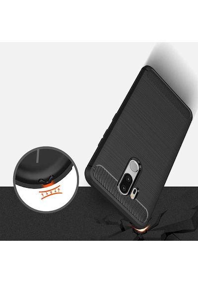 LG Uyumlu G7 Kılıf Zore Room Silikon Kapak Siyah