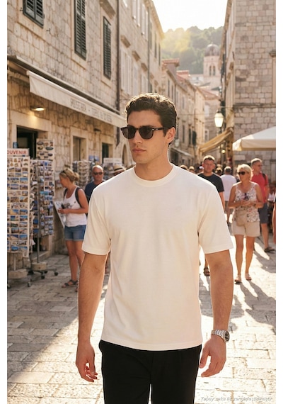 Buratti Erkek T Shirt 5904028 Ekru Ekru