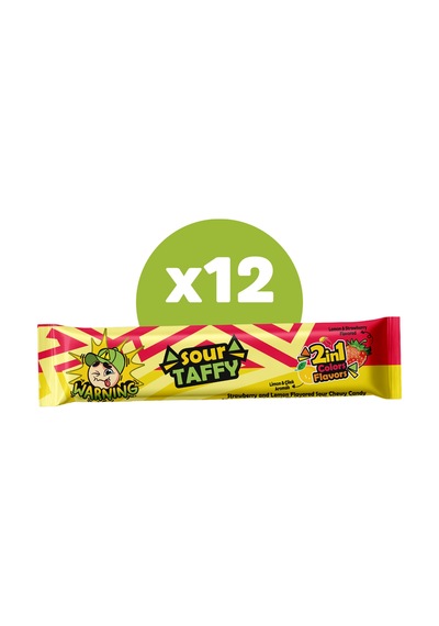Warnıng Sour Taffy Limon Çilek 12'li