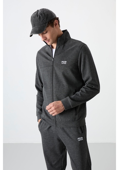 Tommy Life Hugo Antrasit Melanj Jogger Erkek Eşofman Takım - 85198 Antrasit - Melanj Antrasit  Melanj