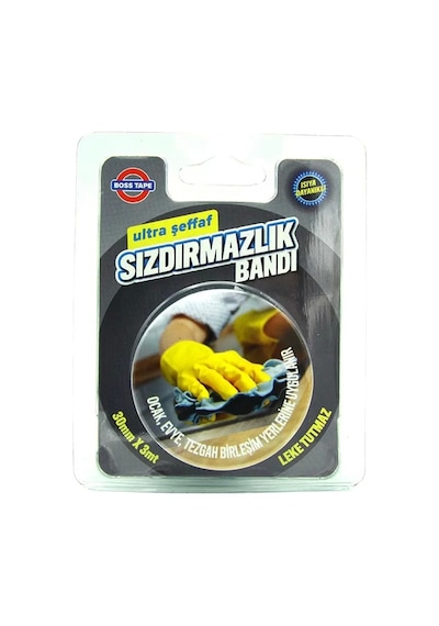 Boss Tape 3852 Ultra Sızdırmazlık Bandı 30mmx3m Şeffaf