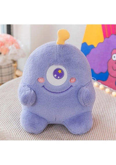 Küçük Canavarlar 20cm Peluş Oyuncak 1 Adet - Sevimli Uzaylılar Tüylü