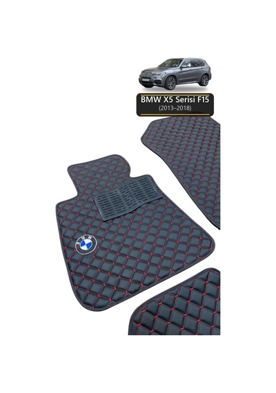 Oto Halı Paspas Bmw X5 Serisi F15 2013-2018 Uyumlu M Performance M Teknik Sport Kaymaz & Şık Tasarım