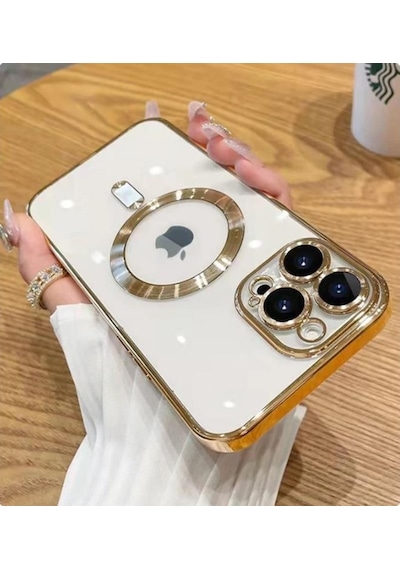 Apple Uyumlu iPhone 13 Pro Kilif Kamera Korumali Magsafe Parlak Luxury 563535422