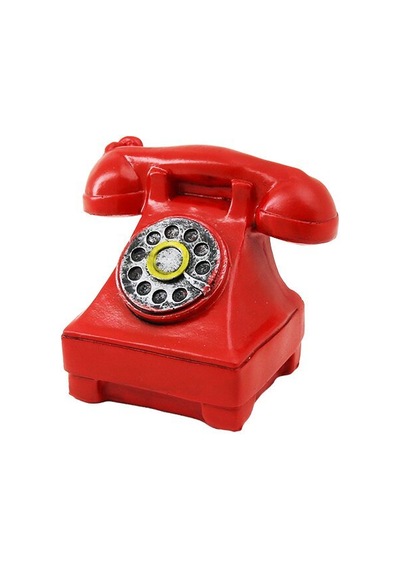 İbico İ12-215 Ankesörlü Telefon Vintage Dekoratif Biblo - Reçine 12x7.5 Cm