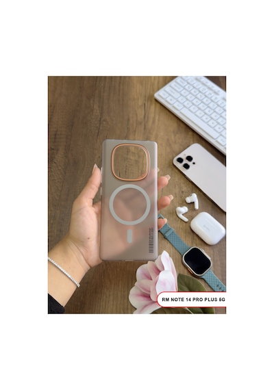 Redmi Note 14 Pro Plus 5g Magsafe Uyumlu Mat Sert Klein Kılıf Turuncu