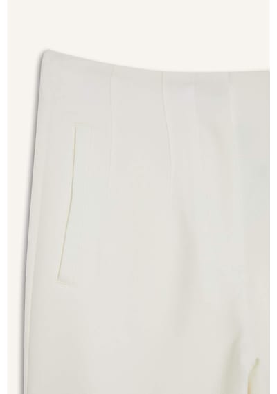 DeFacto Carrot Fit Crop Kumaş Pantolon Fermuarlı Yüksek Bel Dar Paça C2466AX25SPER105
