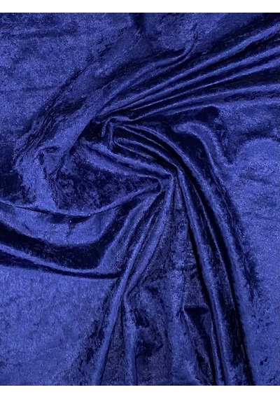 Enesar Home Bakırcı Kumaş Parlak Kadife Lacivert Kumaş Döşemelik Kumaş (Likrasız & Astarlı) 100 x 140 cm