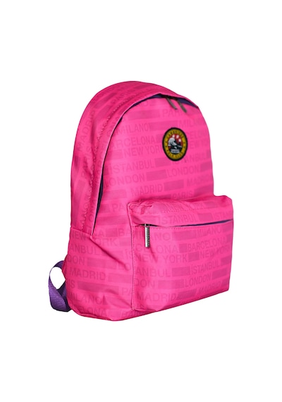 Cambridge Polo Club Cities Iı Ön Cepli Unisex Sırt Çantası Pembe