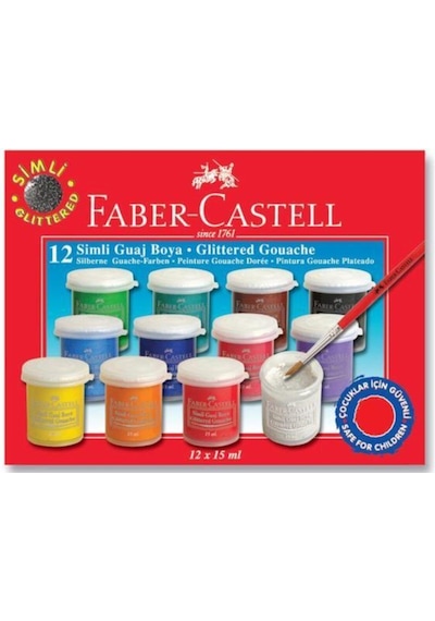Faber Castell Faber Guaj Boya Simli 12 Li 160404 / Çok Renkli