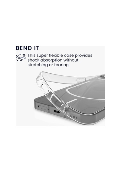 Caseonn Nothing Phone 2 Kılıf Transparan Silikon Koruma Şeffaf Çok Renkli