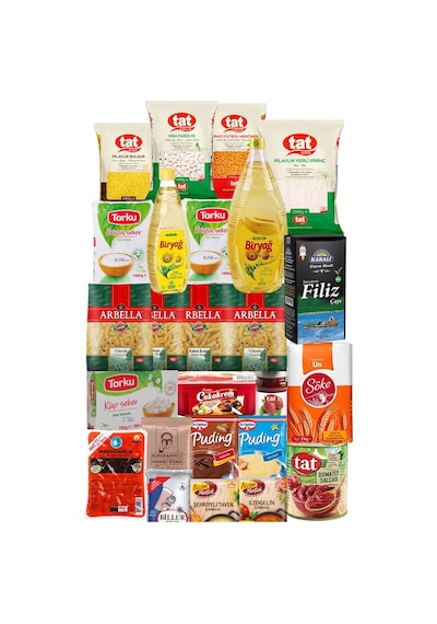 Tat Ramazan Erzak Paketi Kumanya Yardım Gıda Kolisi 24 Çeşit Ürün 18 Kg
