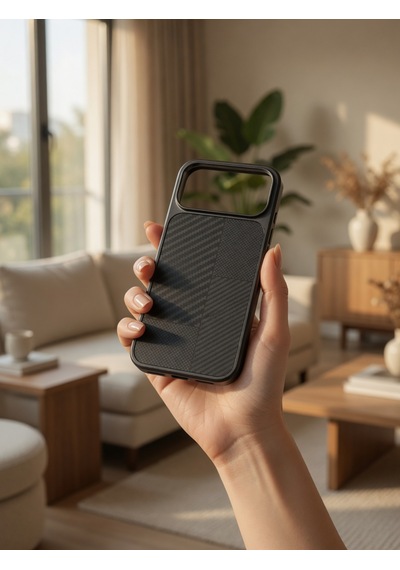 İphone 17/18 Promax Ortak Uyumlu Karbon Fiber Desenli Darbeye Dayanıklı Kılıf Çok Renkli4