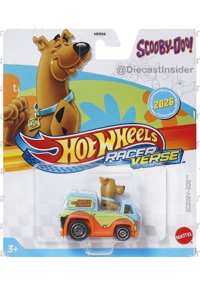Hot Wheels 2026 Case Racer Verse Scooby-doo Çok Renkli