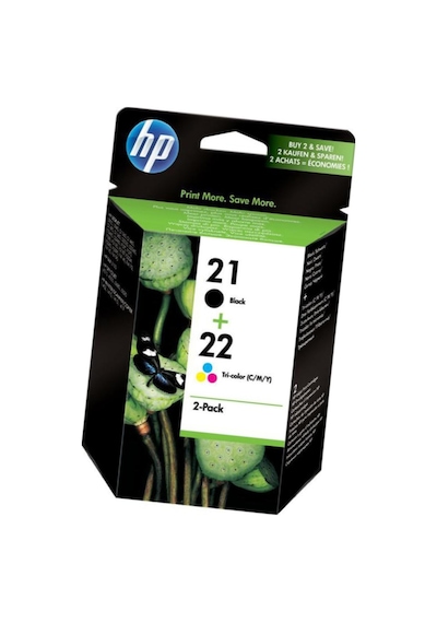 HP 21 - 22 Siyah ve Renkli Kartuş Dolum - Vakum Aparatı Deskjet 3918