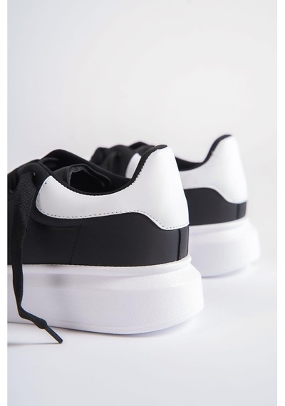 Mubiano Mbmcq1000-sb Erkek Kalın Taban Siyah/beyaz Sneaker & Spor Ayakkabı Siyah/beyaz
