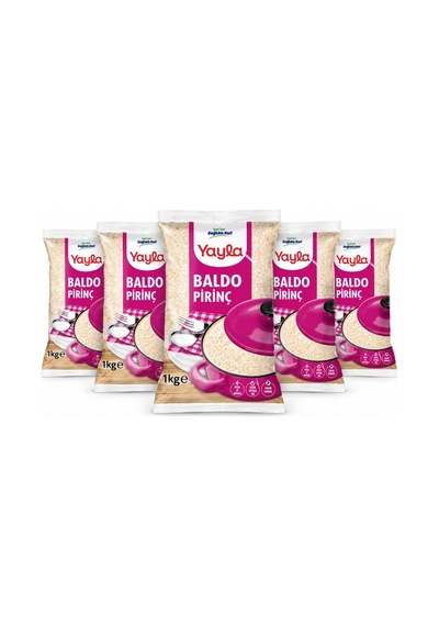 Yayla Bakliyat Baldo Pirinç 1 Kg 5 Li