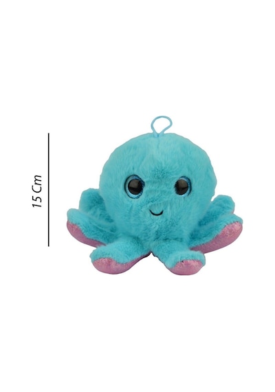 Güzel Gözlü Ahtapot Peluş 15 Cm 62403 Mavi