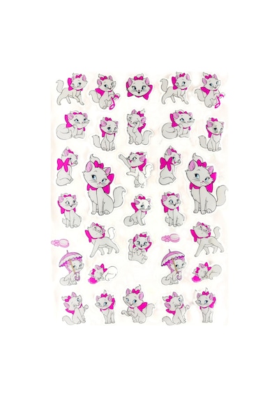 Sticker Kabartmalı A4 Boyutunda Stiker Defter, Planlayıcı Etiket Lim055 - Sevimli Kedi