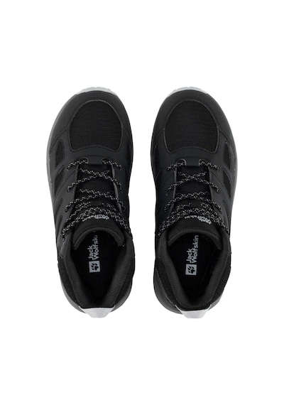 Jack Wolfskın Jack Wolfskin Woodland 2 Texapore Mid K Unisex Çocuk Gri Bot 6350 Antrasit