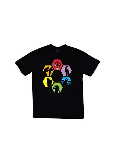 Stoned&Fame Erkek Siyah Dream Theater Baskılı T-shirt SIYAH