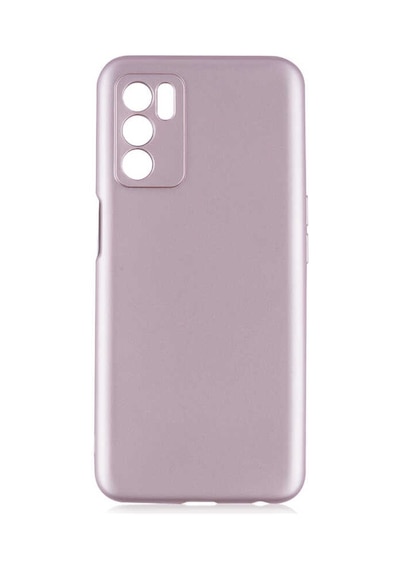 Ekılıf - Oppo A16 Uyumlu Kılıf Mat Soft Premier Silikon Kapak - Rose Gold