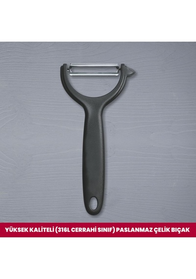 Soyacak Sebze Meyve Patates Domates Soyacak Soyacağı Doğrayıcı 316l Paslanmaz Çelik Bıçak Gri Diğer