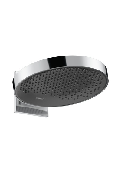 Hansgrohe Raınfınıty Tepe Dusu 360 1jet Duvar Baglantılı Mat Sıyah Krom 26230340
