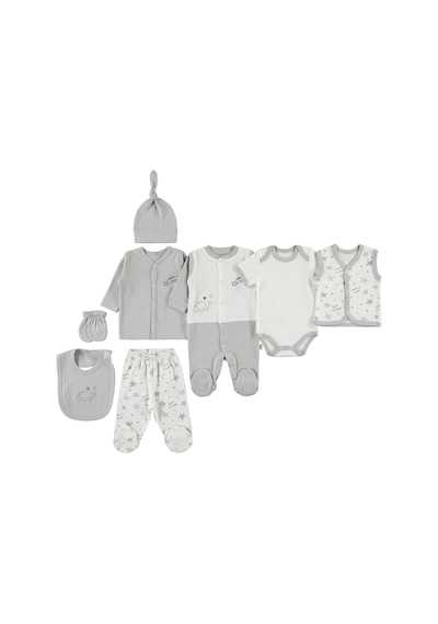 Civil Baby Bebek 8'li Zıbın Takımı 0-1 Ay Gri 961111814k21 Gri