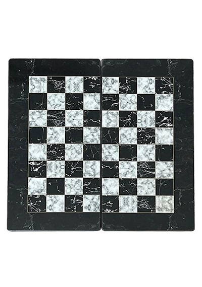 Marble Siyah Büyük Boy Tavla Takımı