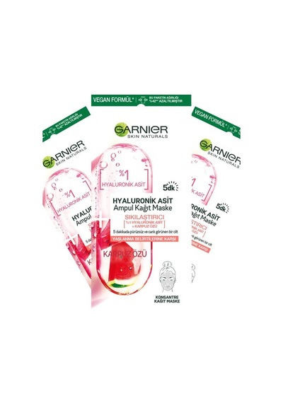 Garnier Skın Naturals Hyaluronik Asit Ampul Sıkılaştırıcı Maske S