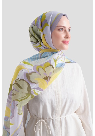 Armine Elegance Pamuk - İpek Şal As559 Lila
