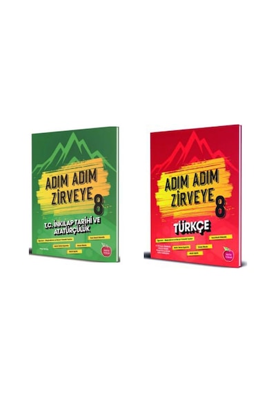 Newton 8. Sınıf Adım Adım Zirveye Türkçe-İnkılap Soru Bankası Set