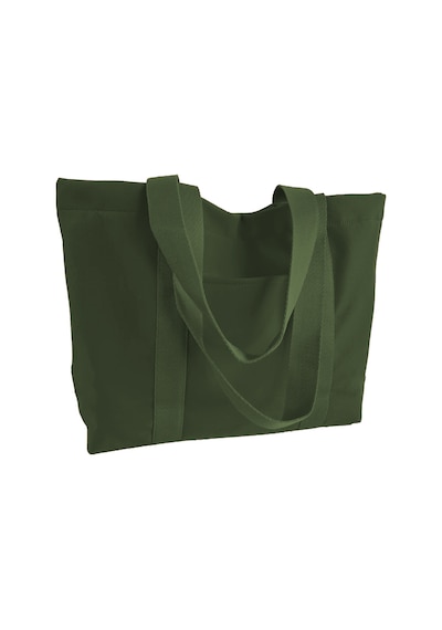 Tuttobene Trendy Tote Omuz Çantası Çıtçıtlı Çok Gözlü Günlük Kullanım Tb023 Haki