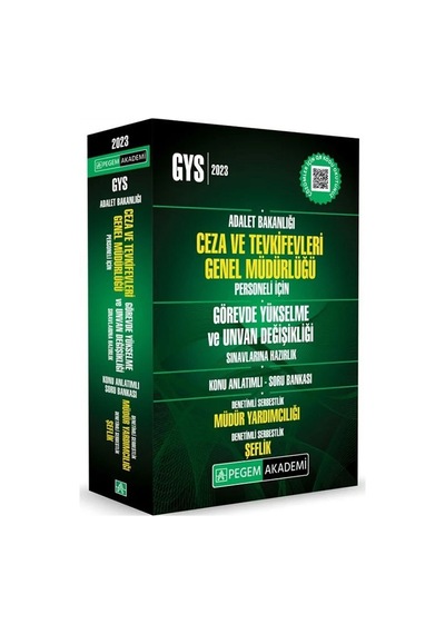 Pegem 2023 Gys Ceza Ve Tevkifevleri Denetimli Serbestlik Müdür Ya