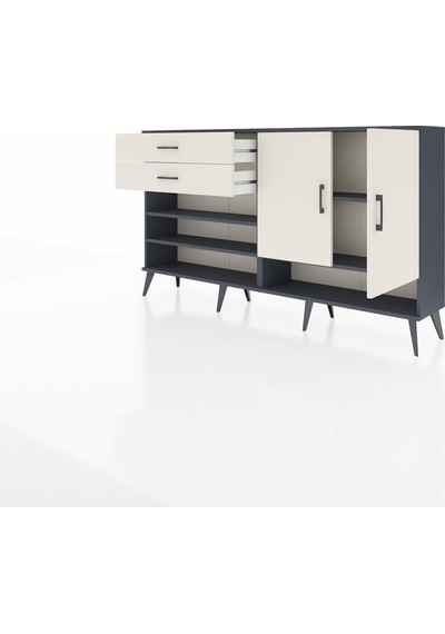 Arges Konsol 4 Raflı 2 Çekmeceli 2 Kapaklı 176x30x99 Antrasit-aytaşı Aytası/aytası - Antrasıt Arges Konsol 4 Raflı 2 Çekmeceli 2 Kapaklı 176x30x99 Antrasit-aytaşı Aytası/aytası - Antrasıt