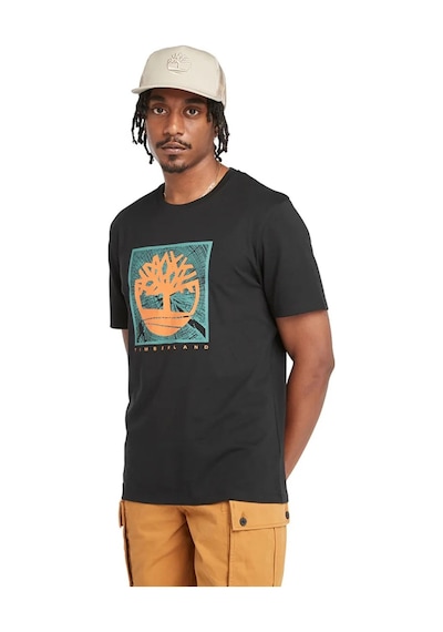 Timberland Short Sleeve Front Graphi Siyah Erkek Kısa Kol T-shirt 000000000101982602 Siyah