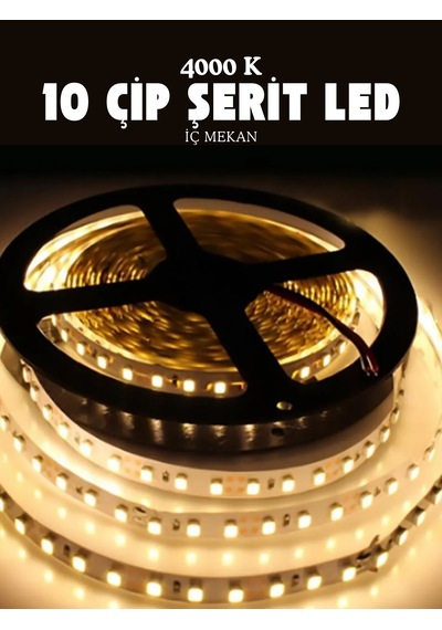 Ct-4486 10 Çip Şerit Led İç Mekan 4000k