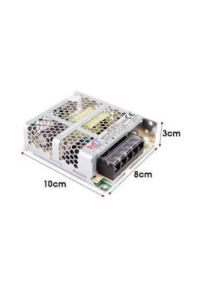 Mervesan Mt-60-5 5volt 10amper Metal Kasa Güç Kaynağı Dc Adaptör
