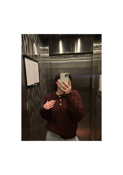 Maison Velora Kadın Bordo Basic Oversize Polo Yaka Yarım Pat Düğmeli Triko Kazak-27aj002 Bordo 923050279 Bordo Maison Velora Kadın Bordo Basic Oversize Polo Yaka Yarım Pat Düğmeli Triko Kazak-27aj002 Bordo 923050279 Bordo
