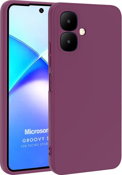 Microsonic Tecno Spark Go 2 Kılıf Groovy Soft Mor -