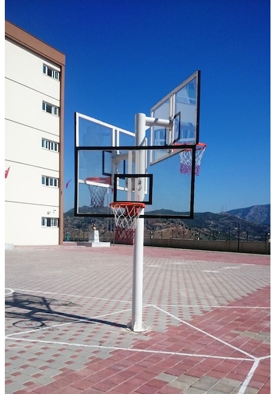 Adelinspor Basketbol Potası Üçlü Grup Kademeli Yük 10 MM Cam
