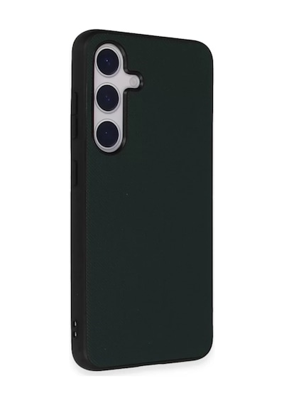 Newface Samsung Galaxy S24 Kılıf Taft Kapak - Koyu Yeşil