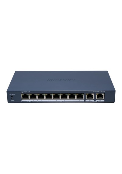 Hıkvısıon Ds-3e1310p-eı/m 8xfe 60w 2xge Uplink Poe Switch