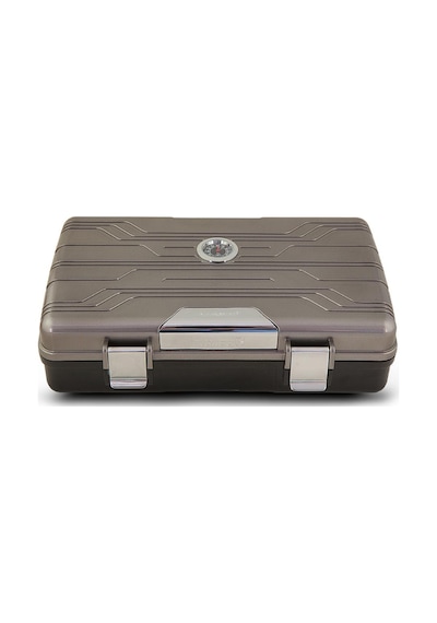 Silver Match Seyahat Tipi Puro Kutusu Humidor Metalik Gri 10's