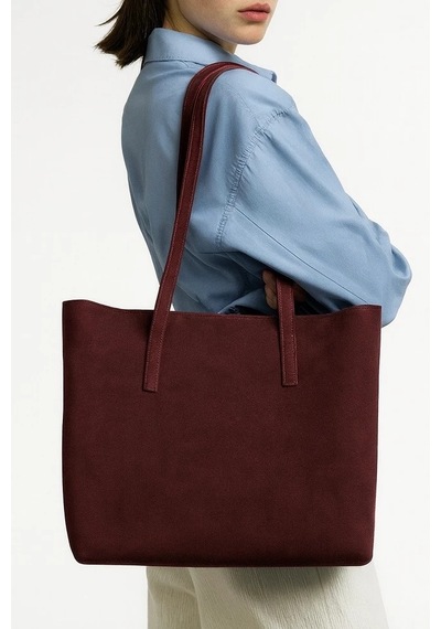 Bbbutikbasic Dora Nubuk Çanta Hn1090 Bordo