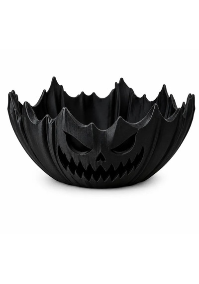 Halloween Cadılar Bayramı Dekoratif Siyah Balkabağı Şekerlik Kase